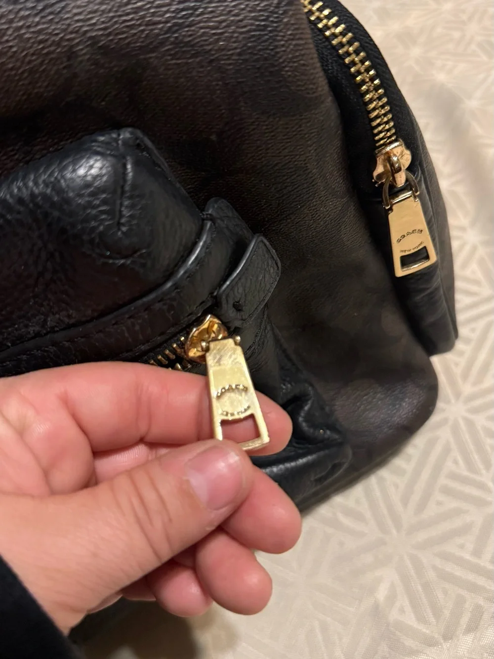 Coach Jordan Signature Canvas Backpack Brown/Black Leather | Style H2248-C7231